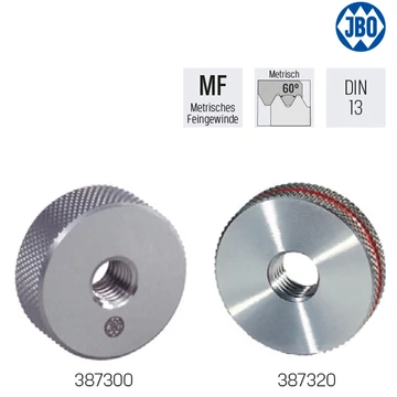 Nem megy oldali Gyűrűs Menet-idomszer  MFDIN 13/ISO1502  MF12  x1,00/6g