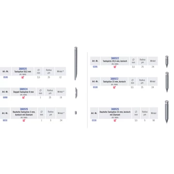 Tastspitze Diam. Drm.:3,50mmL= 33,00mm,konisch      PREMUS