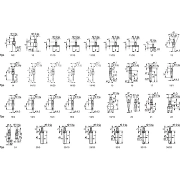 KAFER 320705,44 Mérőtapintó és különleges tapintó, acélból mérőórákhoz és finommutatókhoz