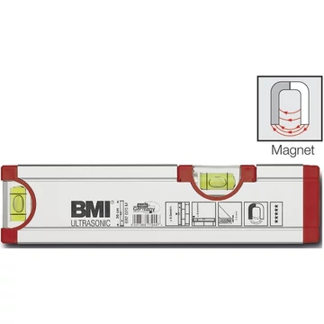 BMI 370400200 Alumínium vízmérték, ULTRASONIC