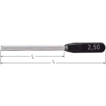 PRECITOOL 383002 0,42 Ellenőrző csap, markolattal, pontosság 2