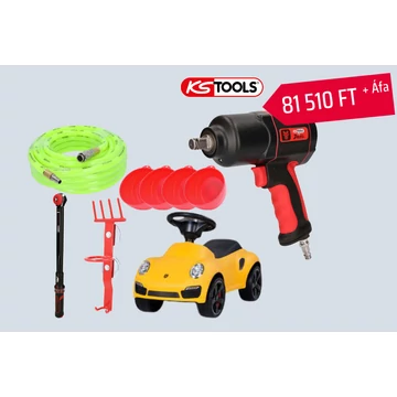 KS-TOOL 520029 Gumiabroncscsere szett Porsche ráülős autóval