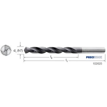 PREMUS 102625 5,90 Csigafúró, Tömör keményfém N típus 118° PT-FiRE