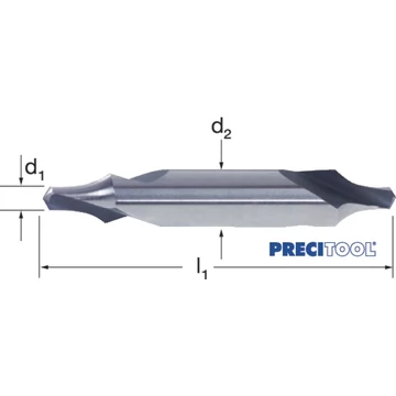 PREMUS 105080 1,25 Központfúró, HSS 60° R alak