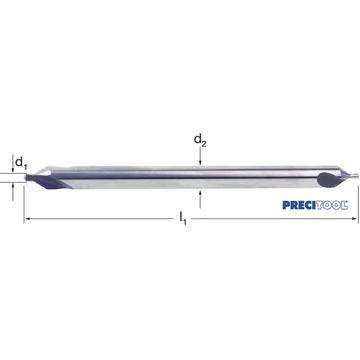 PREMUS 105604 2,50 Központfúró, HSS 60° A alak extra hosszú