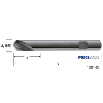 PREMUS 106140 12,0 NC központozó, Tömör keményfém 120°