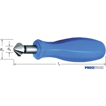 PREMUS 110200 12,4 Kézi sorjázó, HSS 90° műanyag markolat