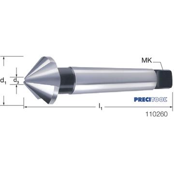 PREMUS 110260 30,0 Kúpsüllyesztő, HSS 90° Morse-kúpos szár