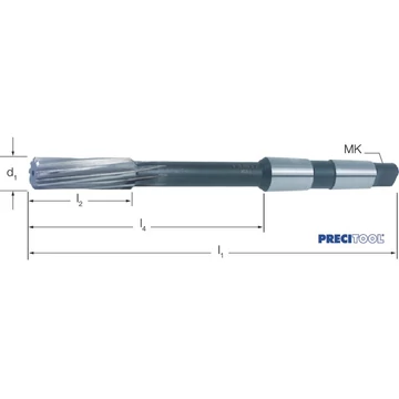 PREMUS 128000 11,0 Gépi dörzsár, HSS-Co Morse-kúpos szár