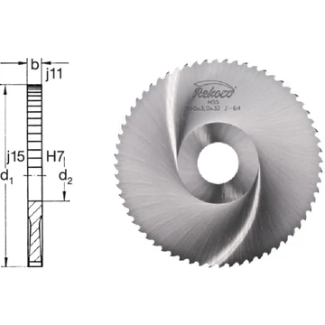 REKORD 150200 100X3,0X22 Fém körfűrésztárcsa, HSS C durva fogazás