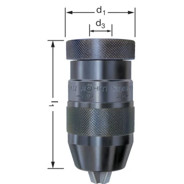 RÖHM 214500 16S-1 Gyorsbefogó fúrótokmány, kúpos befogóval