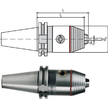 WTE 240678,5 CNC precíziós fúrótokmány, DIN 69871 A