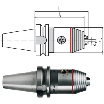 WTE 241069,076923077 CNC precíziós fúrótokmány, DIN 6339 B