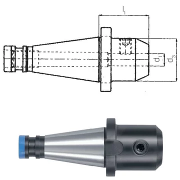 PRETEC 240010 40/10 Weldon-befogó tokmány, rövid