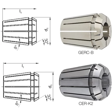 PRETEC 248459 3,0 Tartozékok ER szorítópatronos befogóhoz, 426E CER16-K2 típus befogási tartomány 1,0-10,0 mm