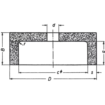 PRECITOOL 465900 100K Szerszám-alakcsiszoló korong, Nemeskorund (EK) szerszámköszörüléshez