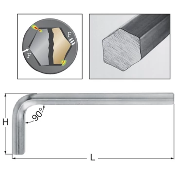 WERA 504580 12 Imbuszkulcs, Hex-Plus®