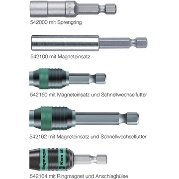 WERA 542000 E6,3 Univerzális tartó, feszítőgyűrűvel