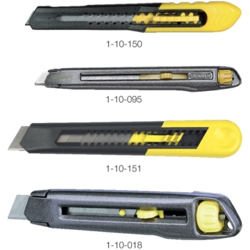 STANLEY 558300 1-10-150 Univerzális kés/Cutter, 9 mm-es letörhető pengékkel