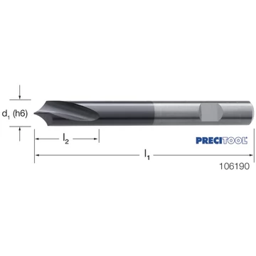 PREMUS 106190 10,0 NC központozó, Tömör keményfém 90° TiAlN