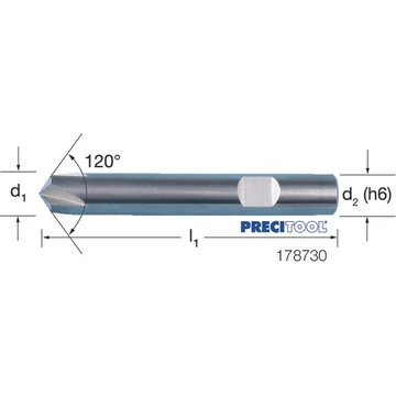 PREMUS 178730 10,00 Sorjázómaró, Tömör keményfém csúcsszög 120°