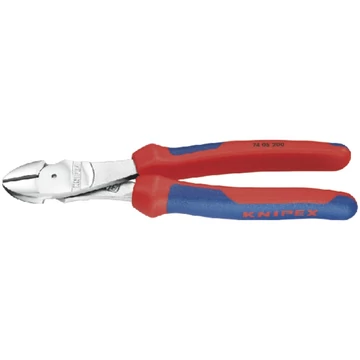 KNIPEX 553905200 Erő-oldalcsípőfogó, krómozott, többkomponensű burkolattal