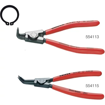 KNIPEX 554113 A01 Seeger-gyűrű fogó, B alak, 90°-ban hajlított