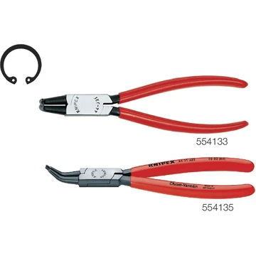 KNIPEX 554133 J01 Seeger-gyűrű fogó, D alak, 90° szögben hajlított