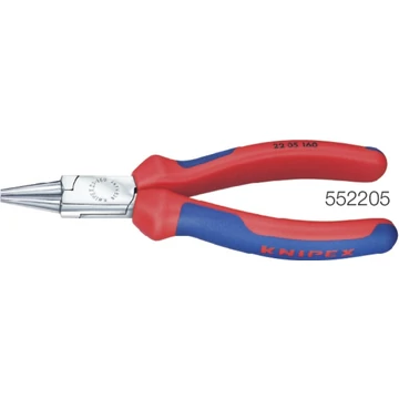 KNIPEX 552205160 Kerekcsőrű fogó, krómozott, többkomponensű burkolattal