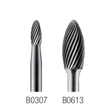 PRETEC 444810 B0613 Keményfém turbómaró, Láng alakú standard fogazás Z=3