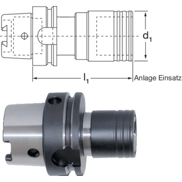 PREMUS 242320 100/M3-12 Gyorsváltó menetvágó tokmány, DIN 69896 A