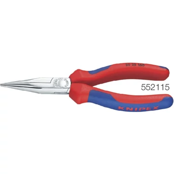 KNIPEX 552115140 Lapos gömbölyű fogó, krómozott, többkomponensű burkolattal