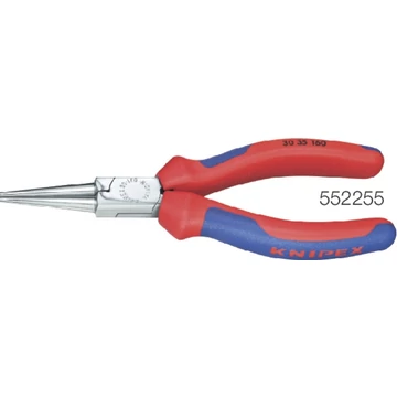 KNIPEX 552255140 Kerekcsőrű fogó, krómozott, többkomponensű burkolattal