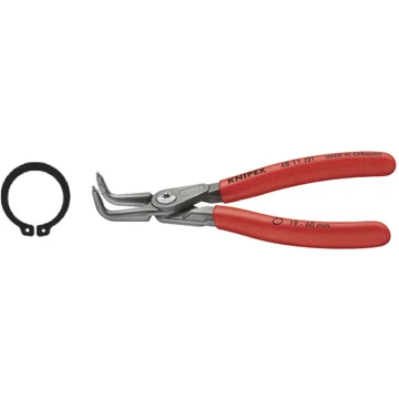 KNIPEX 554167 J01 Seeger-gyűrű fogó, D alak, 90° szögben hajlított