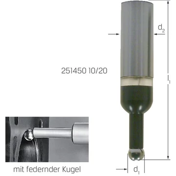 PRETEC 251450 10/16 Élkereső nullpont beállításhoz optikai és akusztikus 2D