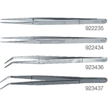 KNIPEX 558520923437 Precíziós csipesz, vezetőcsappal, hegyes alakú