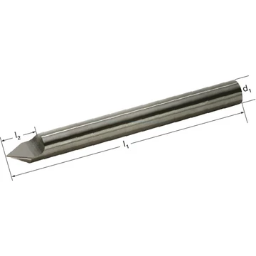 PRETEC 193270 6X80 Gravírkés, HSS-Co D alak 60°