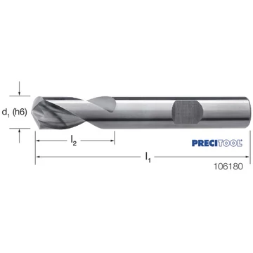 PREMUS 106180 6,0 NC központozó, Tömör keményfém 142°