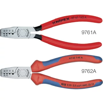 KNIPEX 557765 9761A Krimpelő fogó, érvéghüvelyekhez