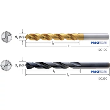 PREMUS 100100 1,80 Csigafúró, HSS-NC TiN 118°