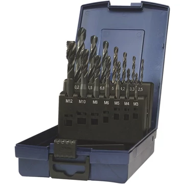 PRETEC 137950 M3-M12 Gépi menetfúró, HSS-Co RSP40 készlet magfuratfúróval