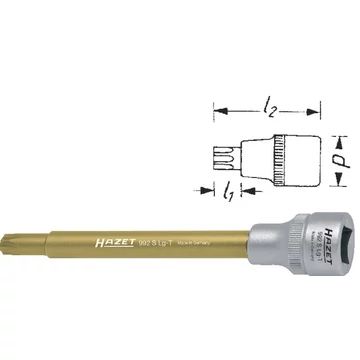 HAZET 516940 T45 Csavarhúzó betét, 1/2" TORX, extra hosszú