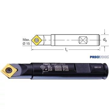 PRECITOOL 106305 N9MT080201W-60-NC40 Váltólapkás NC központozó, Váltólapka