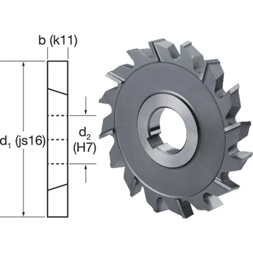 PREMUS 153531 125X6,0X32 Tárcsamaró, N típus keresztfogazású