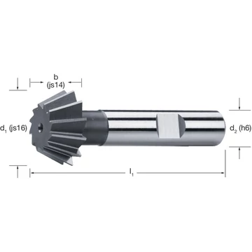 PREMUS 169361 45X16,0 Kúpos szármaró, HSS-Co 45° és 60°