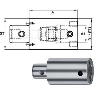 SWISS TOOLS 2390180003 Hosszabbító