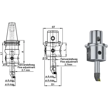 SWISS TOOLS 2390350004 Kiesztergáló fej, Ø 3 - 88,1