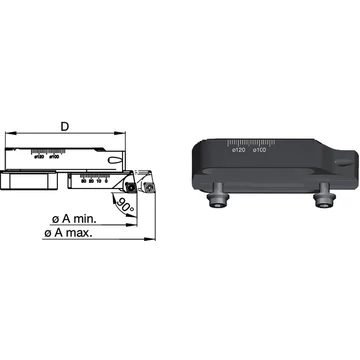 SWISS TOOLS 2390390001 Finomfúró híd, Alumínium