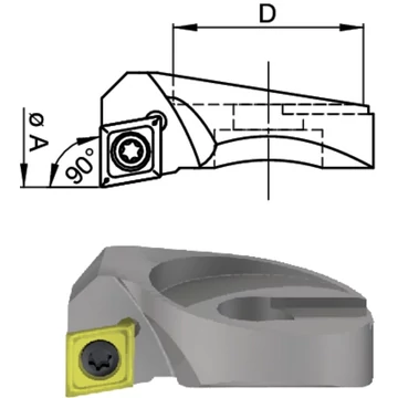 SWISS TOOLS 2390230009 Váltólapka tartó, 90°