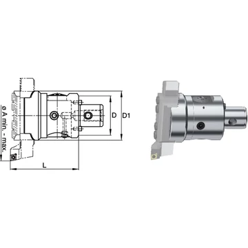 SWISS TOOLS 2390250001 Finomfúró fej, Ø 86-402